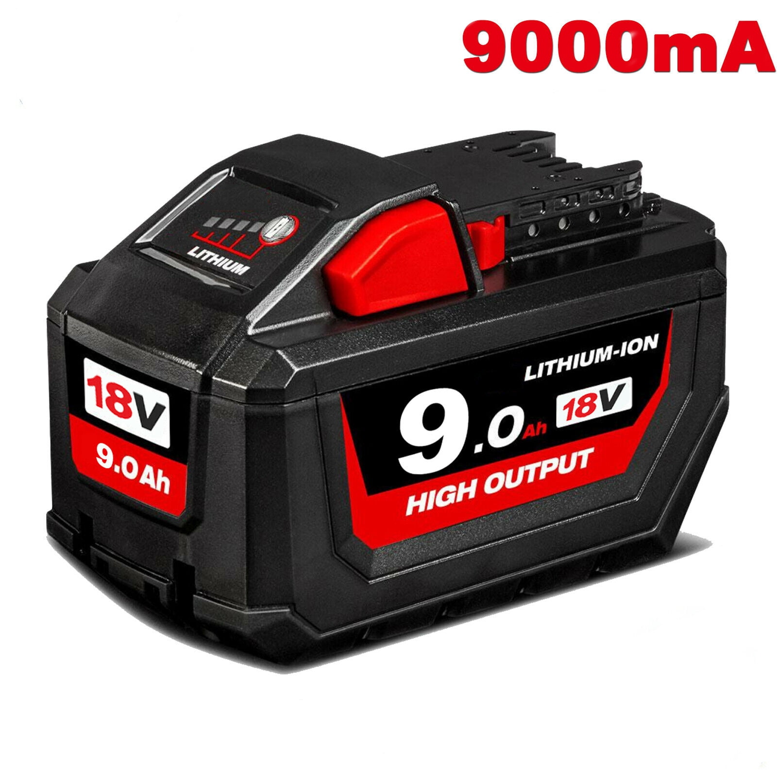 Persever 9Ah Battery for Milwaukee M18 18V Lithium HD 9.0 Extended Capacity Battery 48 11 1890 Walmart