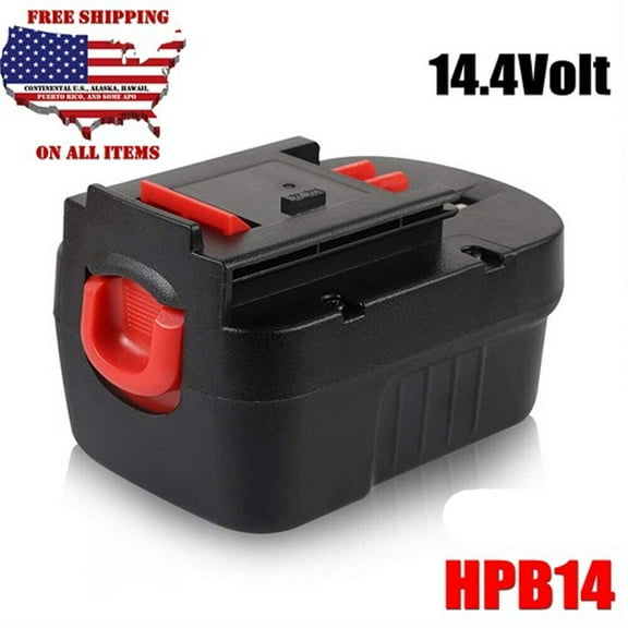 Persever HPB14 4.8Ah Ni-MH Battery Replace for Black ad Dercker 14.4v Battery Compatible with Firestorm FSB14 FS140BX A1714 499936-34 499936-35 BD1444L HPD14K-2 CP14KB HP146F2 Cordless Tools
