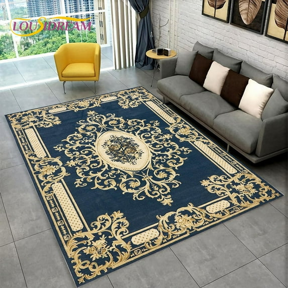 Persian Bohemian Area Rug Large Carpet Rug for Living Room Bedroom Sofa Doormat Decoration Non-slip Floor Mat