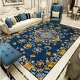thumbnail image 1 of Persian Carpet Living Room Sofa Coffee Table Carpet European Classical Blue ration Rug Large Size Be, 1 of 5