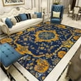 thumbnail image 1 of Persian Carpet Living Room Sofa Coffee Table Carpet European Classical Blue ration Rug Large Size Be, 1 of 5