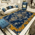thumbnail image 1 of Persian Carpet Living Room Sofa Coffee Table Carpet European Classical Blue ration Rug Large Size Be, 1 of 5