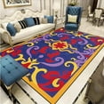 thumbnail image 1 of Persian Carpet Living Room Sofa Coffee Table Carpet European Classical Blue ration Rug Large Size Be, 1 of 5