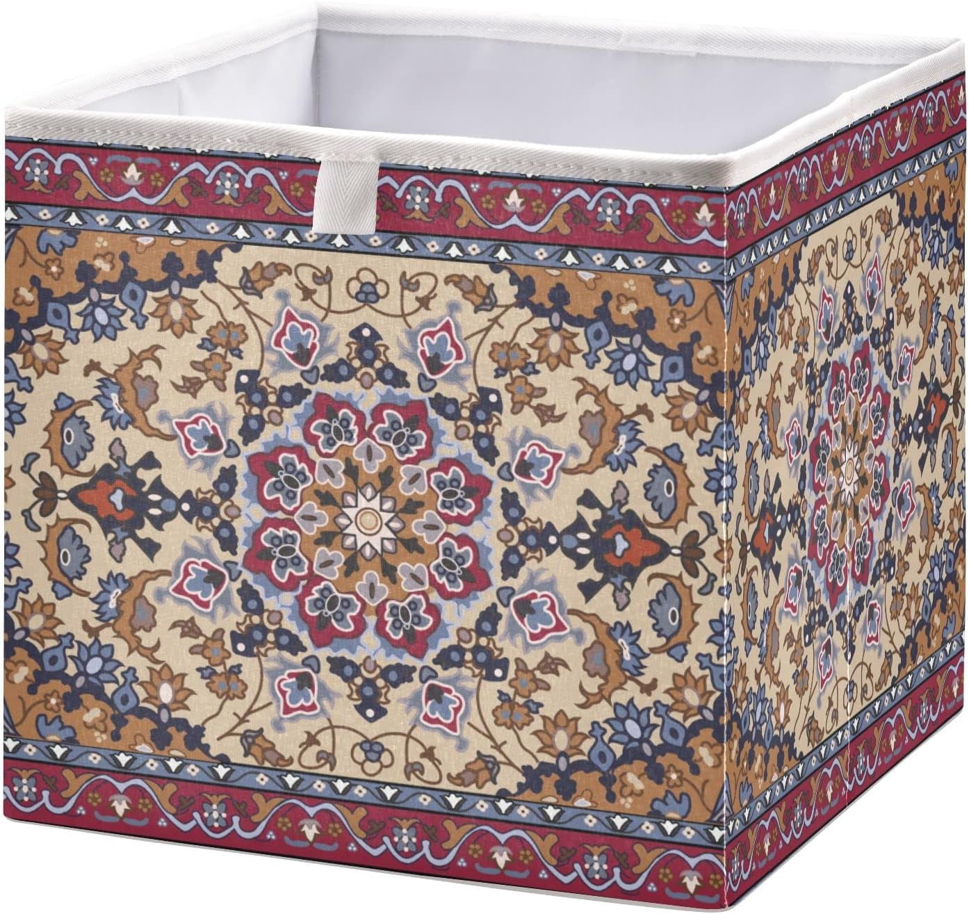 Persian Rug Storage Persian Carpet Tribal Storage Baskets for Shelves Foldable Collapsible ...