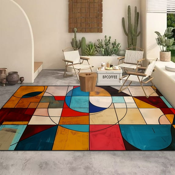Persian Carpets for Living Room Ethnic Style Luxury Rugs Large Size Home r Bedroom Rug Washable Coff