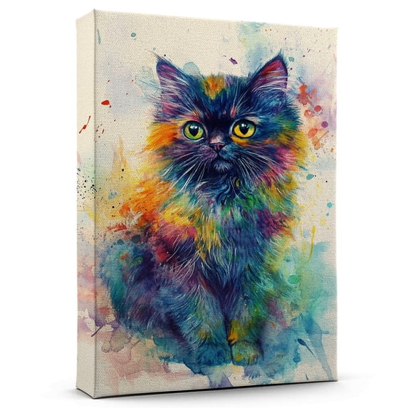 Persian Cat Fawn Canvas Wall Art Animal Decor, Persian Cat Fawn Canvas Prints Wild Animal Artwork for Living Room Bedroom Office 190HD836