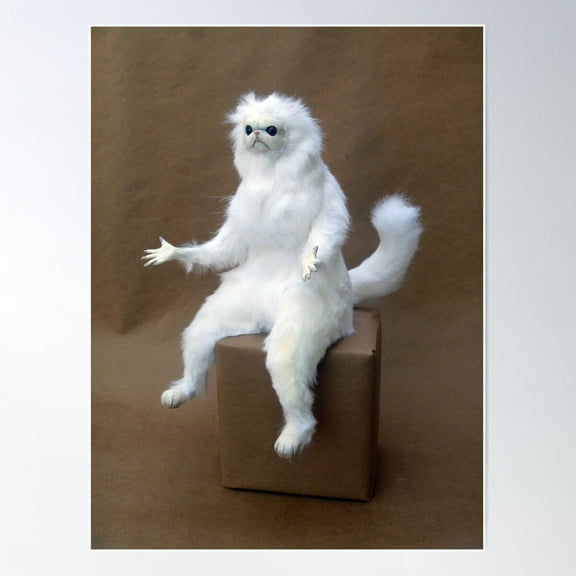 Persian Cat Room Guardian Poster Wall Art, Modern Wall Decor For Living Room Bedroom, 24x36 UNFRAMED