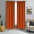 thumbnail image 1 of Persian Collection Matte (Not Shiny) 2 Panels Charcoal Solid Blackout Thermal Rod Pocket Foam Lined Window Curtain Drape R64 63 Length, 1 of 5
