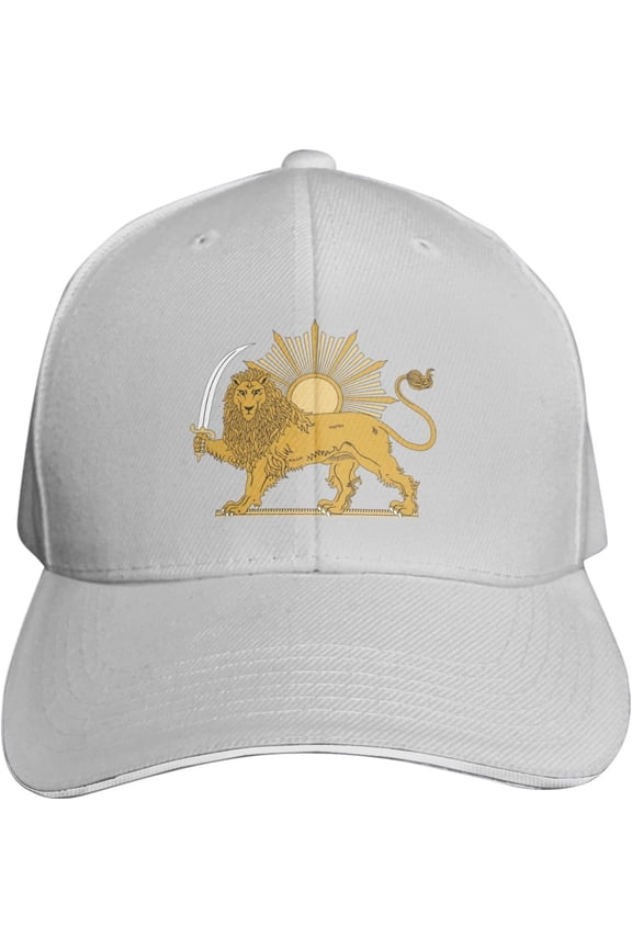 Persian Flag Iranian Lion Sun and Crown Iran Persia Hat Cap Men Women Baseball Caps Adjustable Dad Hat Summer Sun Hats
