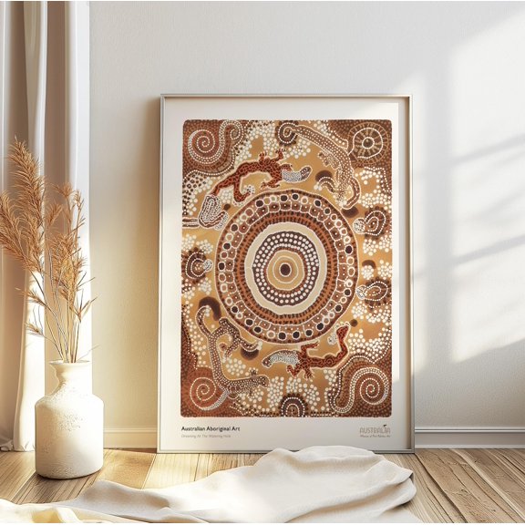 Persian Islamic Tile Geometry Poster Unframed Paper Print