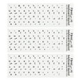thumbnail image 1 of Persian Keyboard Stickers PC Keyboard Stickers White Background with Black Lettering 3Pcs, 1 of 3