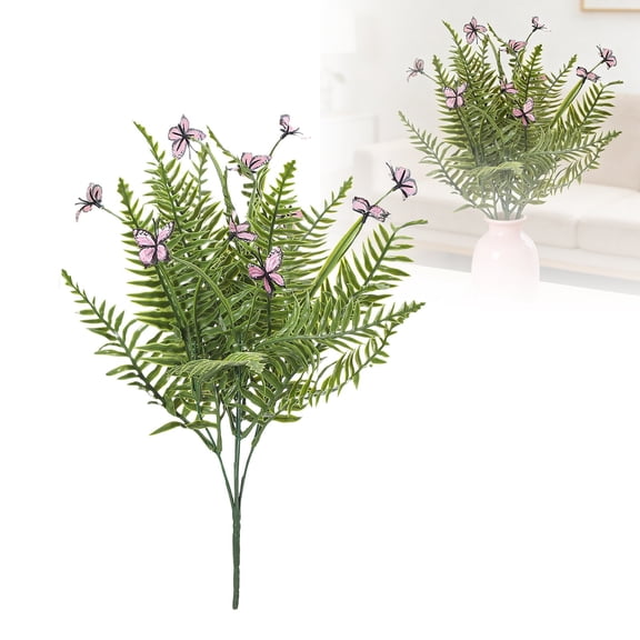 Persian Leaf Artificial Bouquet Weather Resistant No Maintenance for Garden Terrace Indoor Flower Arrangement Decor