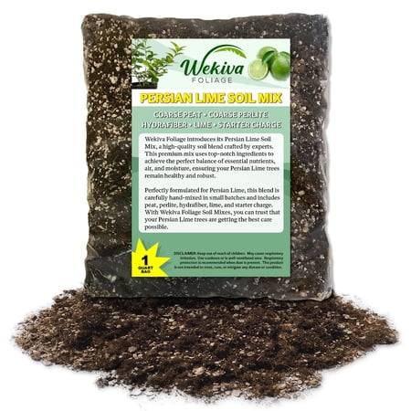 Persian Lime Tree Growing Soil Mix 1 Quart - Custom Soil Blend Potting Mix for Persian Lime Trees Developed by and for Professional Nursery Growers - Nutrient-Rich Formula