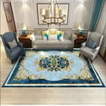 thumbnail image 1 of Persian Retro Style Carpet Decoration Living Room Big Size Sofa Flannel Mats Elastic Carpet for Bedroom Large Room Rugs Washable, 1 of 5