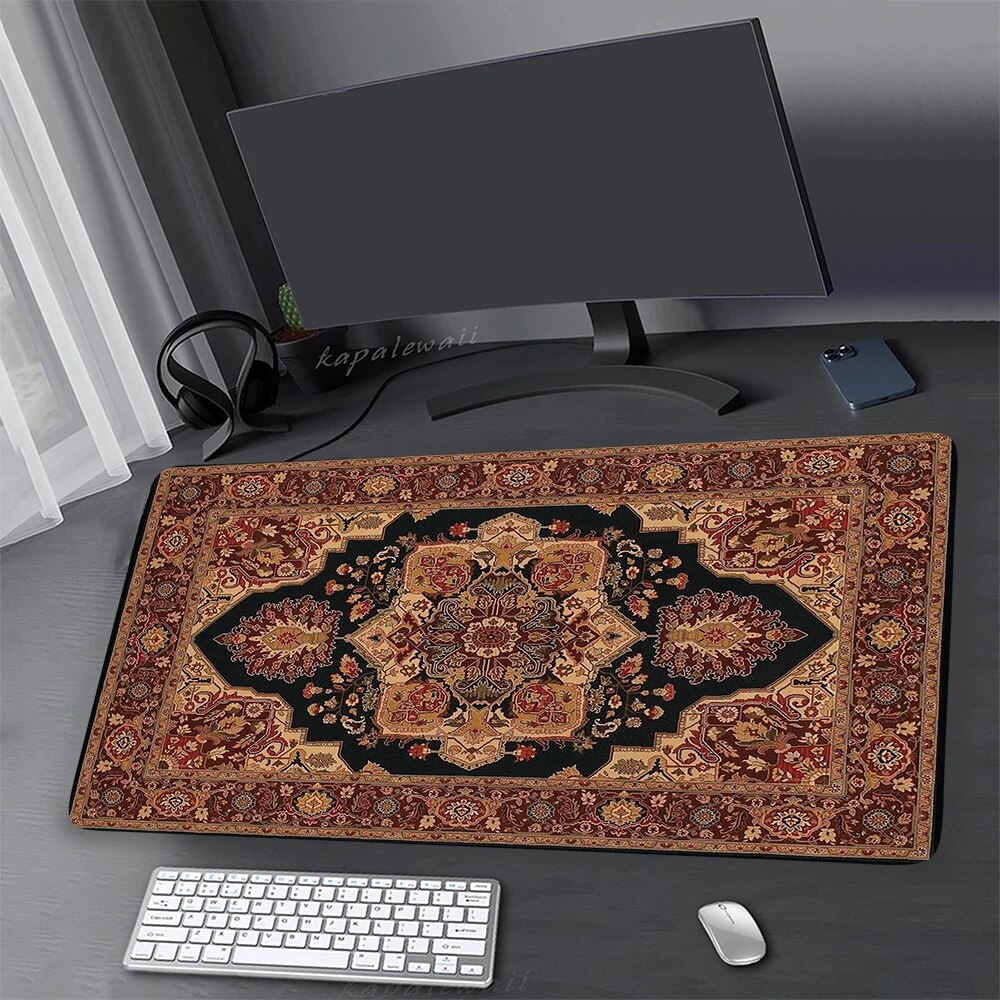 Persian Rug Mouse Pad Large Mousepad Home Office Table Carpet Gaming Accessoroes Mouse Mat