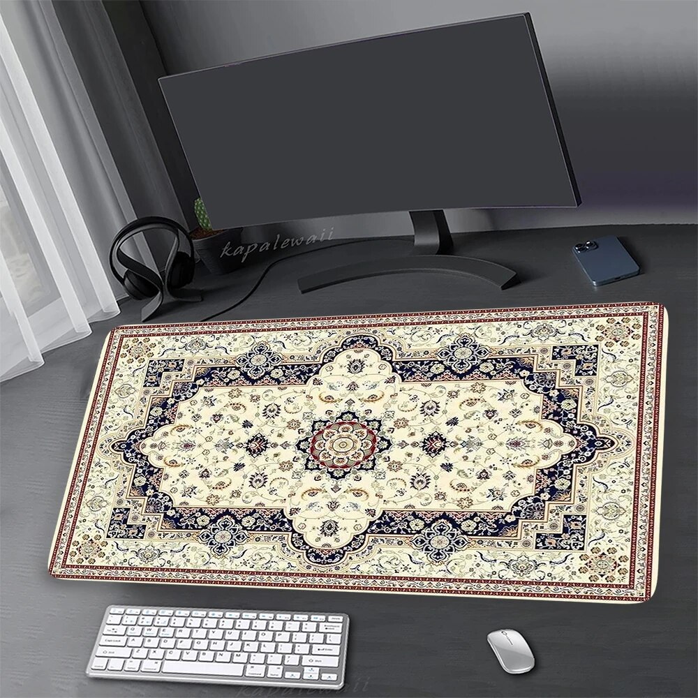 Persian Rug Mouse Pad Large Mousepad Home Office Table Carpet Gaming Accessoroes Mouse Mat
