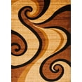 thumbnail image 1 of Persian Rugs 0327 Beige Swirls Modern Abstract Area Rug, 1 of 8