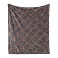 thumbnail image 1 of Persian Soft Flannel Fleece Blanket, Paisley Pattern with Oriental Style Flower Arrangement Middle Eastern Leaf Motifs, Cozy Plush for Indoor and Outdoor Use, 70" x 90", Multicolor, by Ambesonne, 1 of 5
