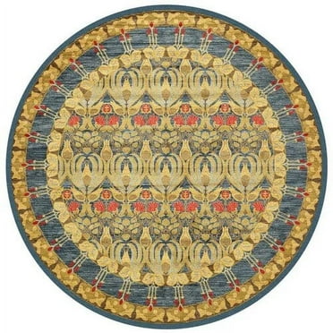 Persian Style Living Room ration Carpet Retro Round Rugs for Bedroom Home Chair Floor Mat Large Area Non-slip Washable Rug