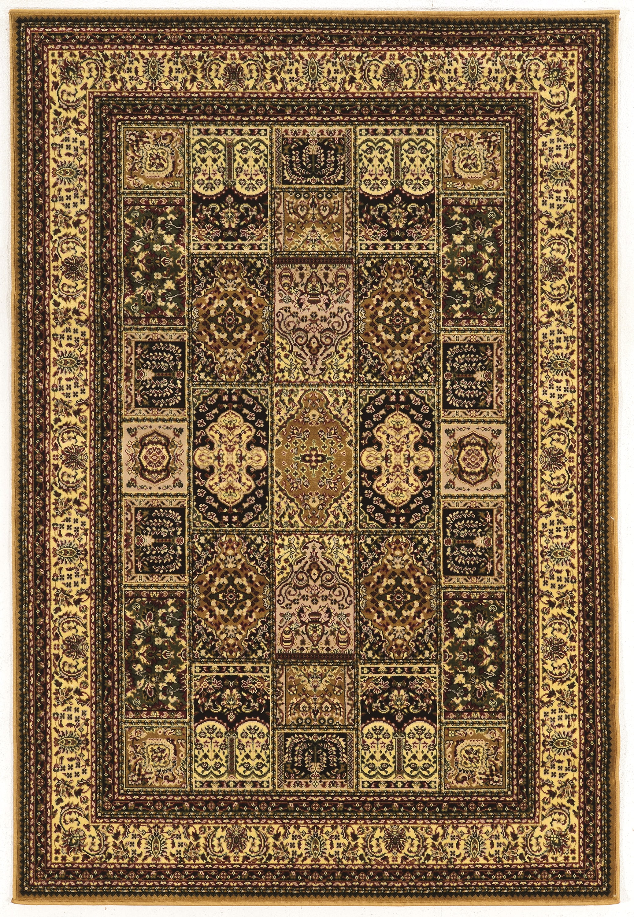Persian Treasures Baktiyari Cream Area Rug 9x12 Power Loomed Plush Design