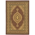 thumbnail image 1 of Persian Treasures Mahi Tabriz Red Area Rug 9x12 Power Loomed Plush Design, 1 of 4