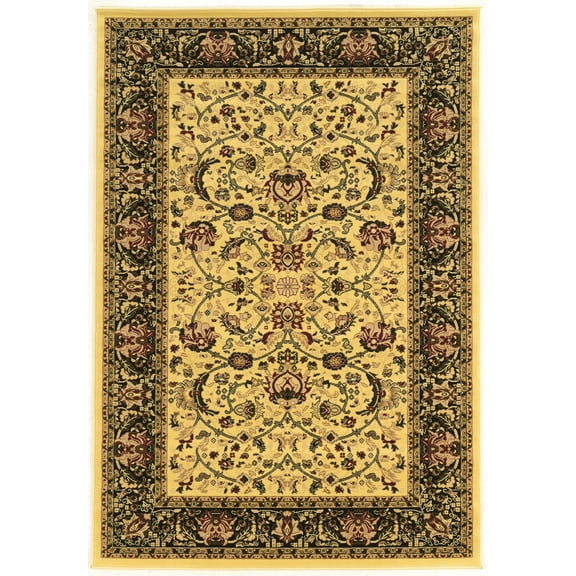 Persian Treasures Nain Cream Rug 8x8 Square Thick Plush Power Loomed Design