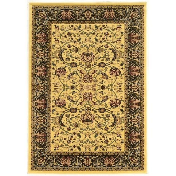 Persian Treasures Nain Rug Cream 9x12 Power Loomed Thick Plush Feel