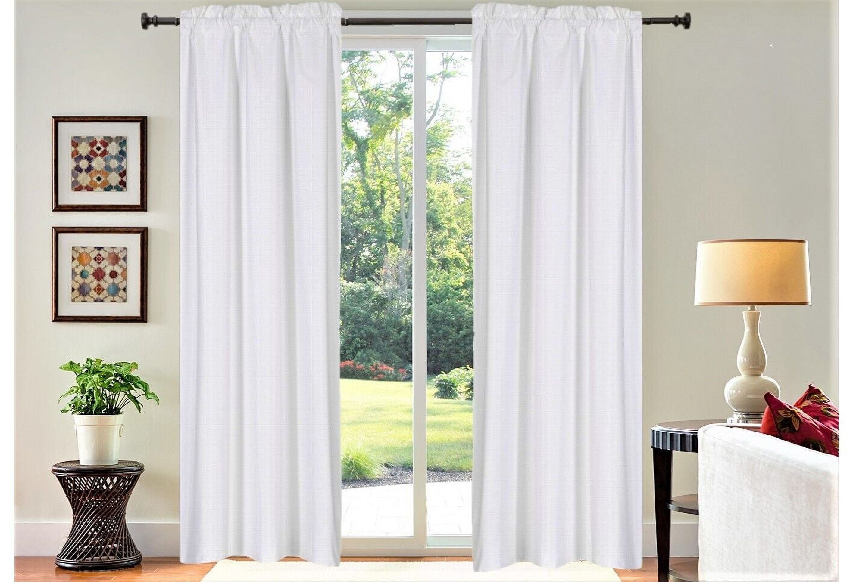 Persian collection matte not shiny 2 panels brown solid blackout thermal rod pocket foam lined window curtain drape R64 84 length