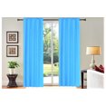 thumbnail image 1 of Persian collection matte not shiny 2 panels turquoise solid blackout thermal rod pocket foam lined window curtain drape R64 84 length, 1 of 3