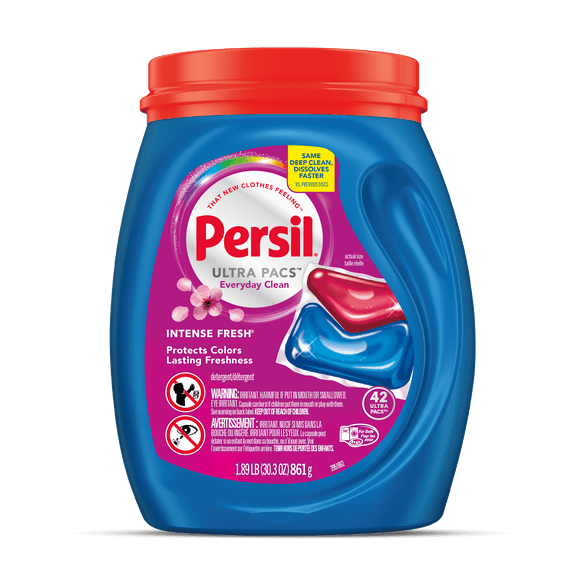Persil Ultra Pacs Intense Fresh Everyday Clean Laundry Detergent, 42 count