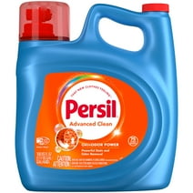 Persil Advanced Clean Oxi+Odor Power Liquid Laundry Detergent, 150 Fluid Ounces, 75 Loads