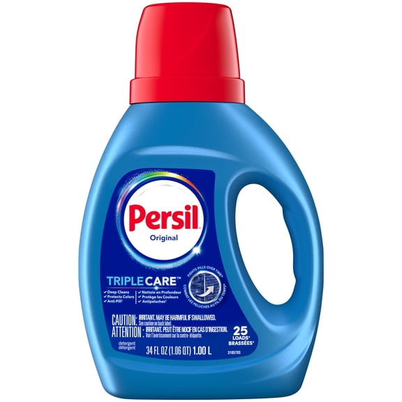 Persil Deep Clean Liquid Laundry Detergent, Original, 34 fl oz, 25 loads