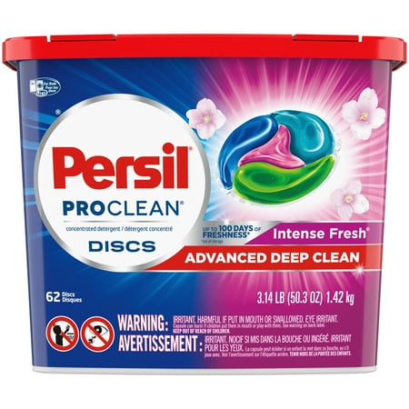 Persil Discs Laundry Detergent Pacs, Intense Fresh, High Efficiency (HE) Compatible, Laundry Soap, 16 Count