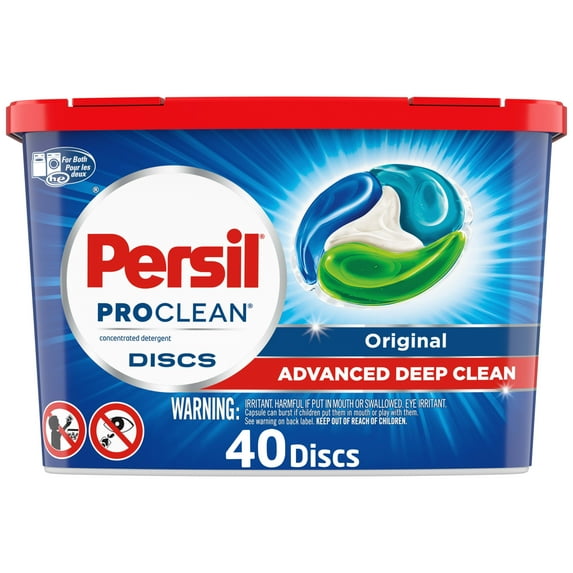 Persil Discs Laundry Detergent Pacs, Original, 40 Count