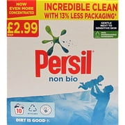 Persil Fabric Cleaning Washing Powder Non Bio 10 Wash 500g pack of 7