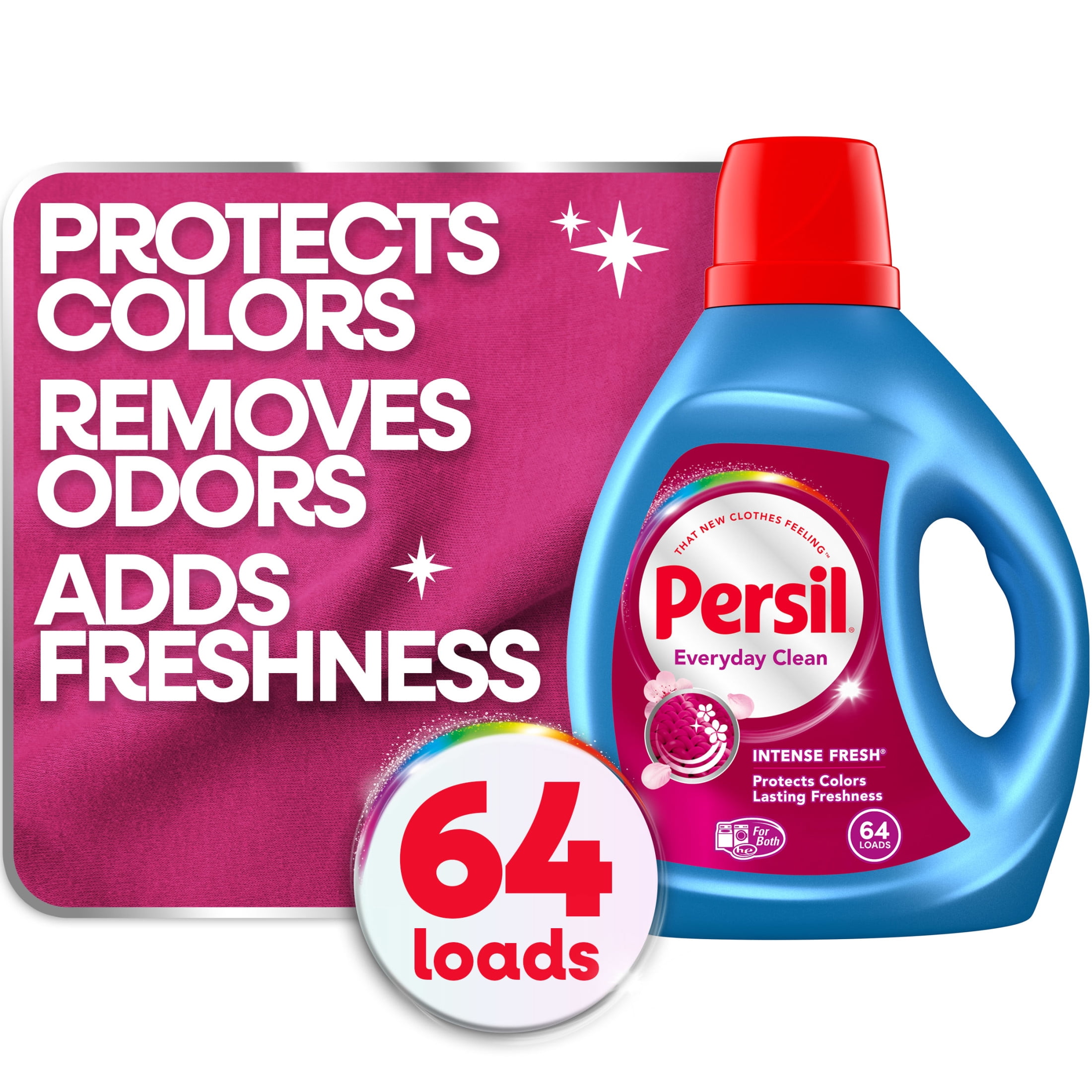 Persil Liquid Laundry Detergent, Intense Fresh, 100 fl oz, 64 Loads