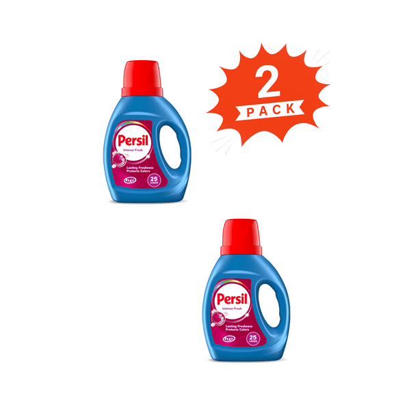 Persil Intense Fresh Liquid Laundry Detergent (Pack 2) - 50 Loads, 68fl
