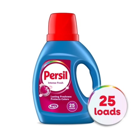 Persil Liquid Laundry Detergent (Pack 1) - 25 Loads, 34fl