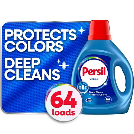 Persil Deep Clean Liquid Laundry Detergent, Original, 84 fl oz, 64 Loads