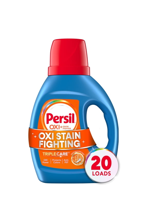 Advanced Clean Oxi+Odor Fighter Liquid Laundry Detergent, 34 fl oz, 20 Loads
