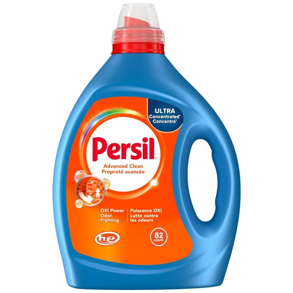 Persil Advanced Clean Laundry Detergent Liquids with Oxi Odor, Original, Ultra Concentrated, 82.5 fl oz, 82 Loads