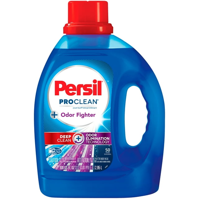Persil ProClean Liquid Laundry Detergent, Odor Fighter, 100 Ounce, 50 Loads