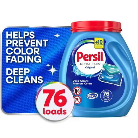 Persil Ultra Pacs Original Everyday Clean Laundry Detergent, 76 Count