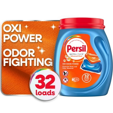 Persil Advanced Clean Oxi+Odor Power Laundry Detergent Ultra Pacs, Original,  25.9 oz, 32 Count