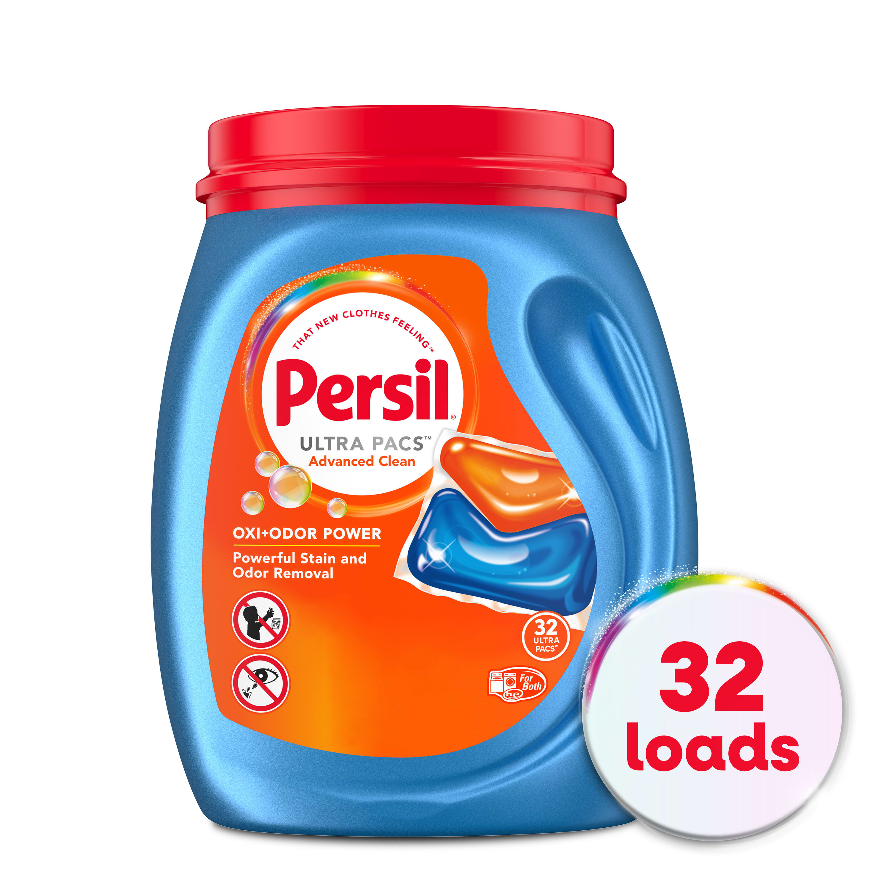 Persil Discs Laundry Detergent Pacs, Oxi, 38 Count