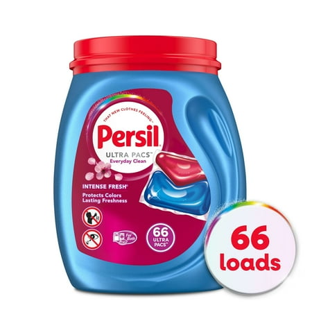 Persil Ultra Pacs Intense Fresh Everyday Clean Laundry Detergent, 66 count ( 2 Packs )