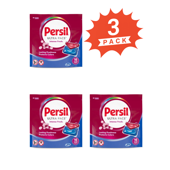 Persil Ultra Pacs Intense Fresh Laundry Detergent (Pack 3) - 48 Count
