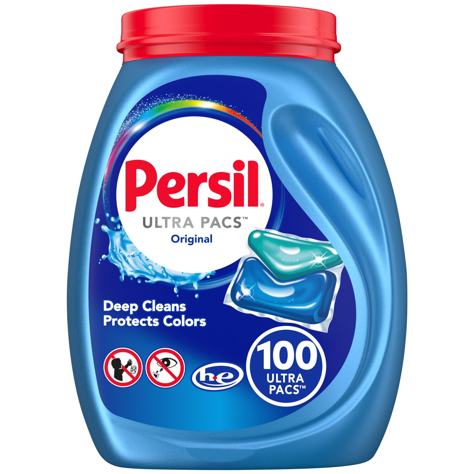 Persil Ultra Pacs Original Everyday Clean Laundry Detergent, 100 count