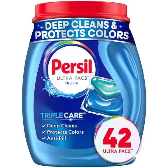Persil Ultra Pacs Deep Clean Laundry Detergent, Original, 42 Count