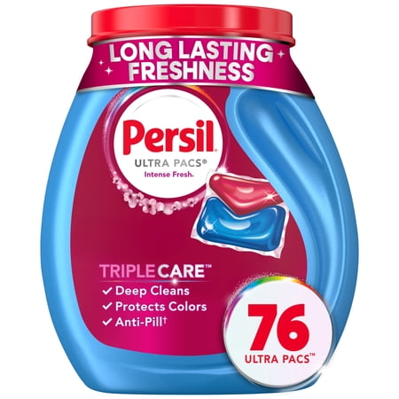 Persil Ultra Pacs Intense Fresh Everyday Clean Laundry Detergent, 76 count